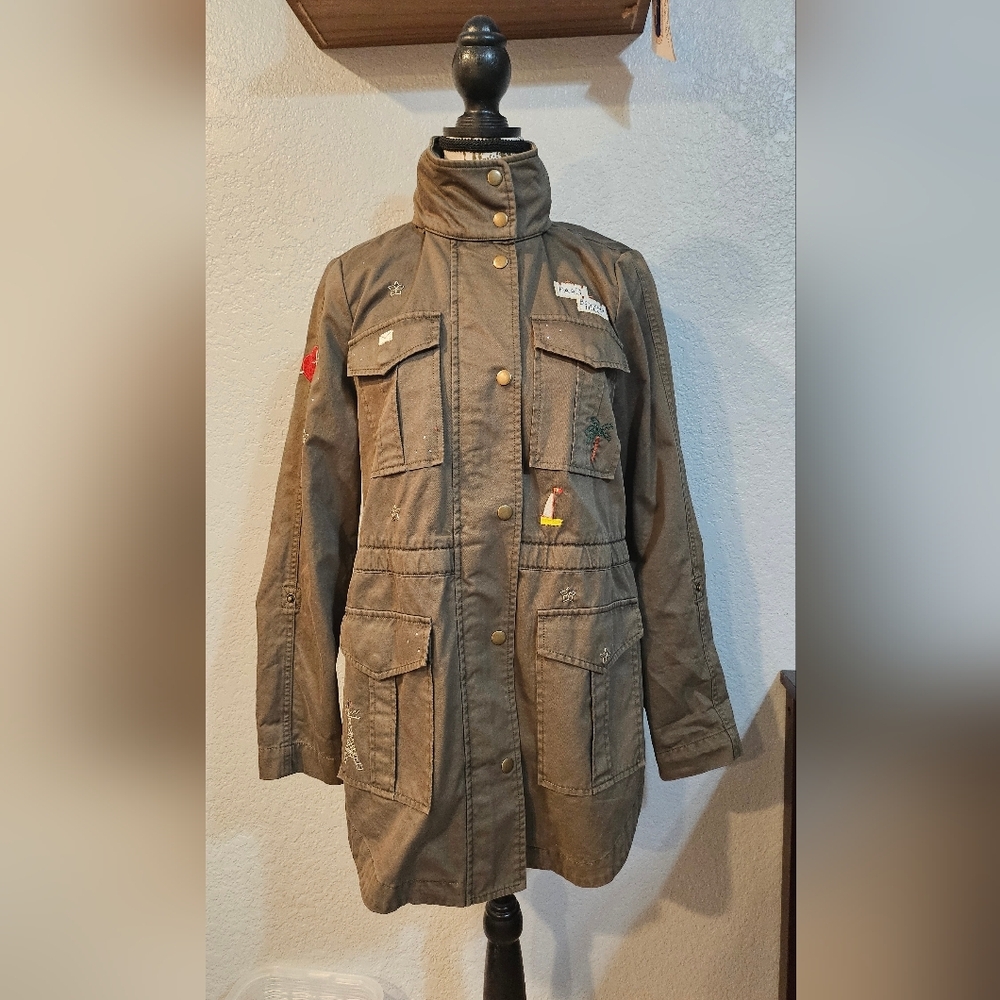 Joie Iban Patchwork Cotton Utility Jacket - image 3